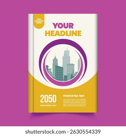 Capa de livro moderno e relatório anual de negócios, capa de brochura ou cartaz design de layout geométrico com espaço para texto, capa de brochura corporativa, capa de revista, modelo de vetor Poster ou Flyer