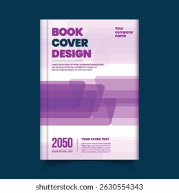 Modern Book cover and Business annual report, brochure cover or poster geometric layout design with space for text, Corporate Brochure cover, Magazine cover, Poster or Flyer vector template