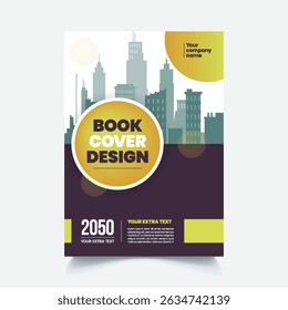 Modern Book cover and Business annual report, brochure cover or poster geometric layout design , space for text Corporate Brochure cover, Magazine cover, Poster or Flyer vector template   
