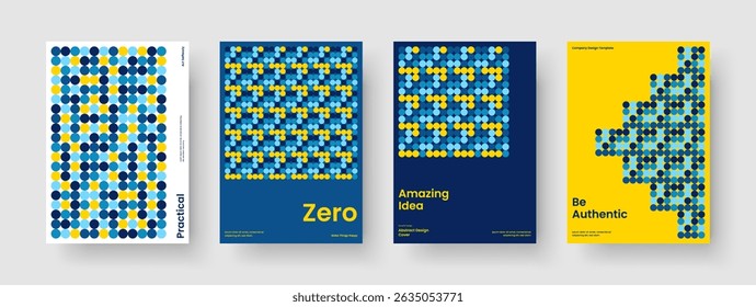 Modernes Buchcover-Design. Layout des kreativen Berichts. Abstrakte Vorlage für Geschäftspräsentationen. Banner. Flyer. Broschüre. Hintergrund. Poster. Werbung. Handzettel Packungsbeilage. Katalog. Broschüre. Zeitschrift