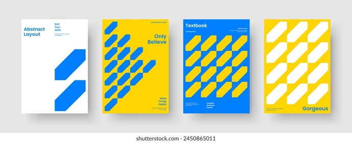 Modern Book Cover Design. Isolated Flyer Layout. Abstract Background Template. Poster. Brochure. Report. Business Presentation. Banner. Brand Identity. Pamphlet. Magazine. Handbill. Notebook