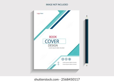 Modern  book cover design template, book cover with mock up.  flyer - leaflet