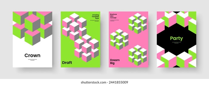 Diseño de portada de libro moderno. Plantilla de informe geométrico. Diseño de fondo aislado. Cartel. Pancarta. Volante. Presentación empresarial. Folleto. Boletín informativo. Cartera. Cuaderno. Folleto. Publicidad