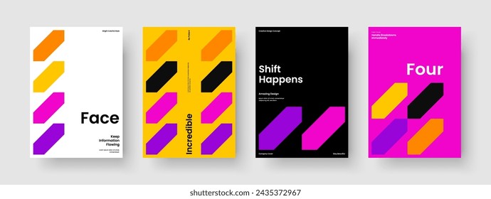 Diseño de portada de libro moderno. Diseño de informe aislado. Plantilla de banner creativo. Volante. Antecedentes. Cartel. Folleto. Presentación empresarial. Diario. Identidad de marca. Revista. Handbill. Boletín