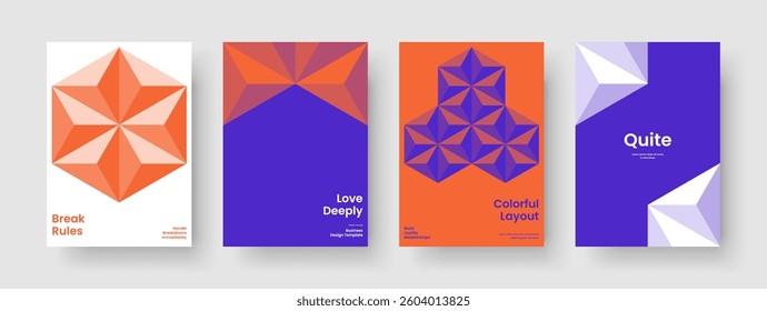 Modern Book Cover Layout. Isolated Flyer Template. Geometric Business Presentation Design. Report. Poster. Background. Brochure. Banner. Handbill. Brand Identity. Magazine. Journal. Notebook