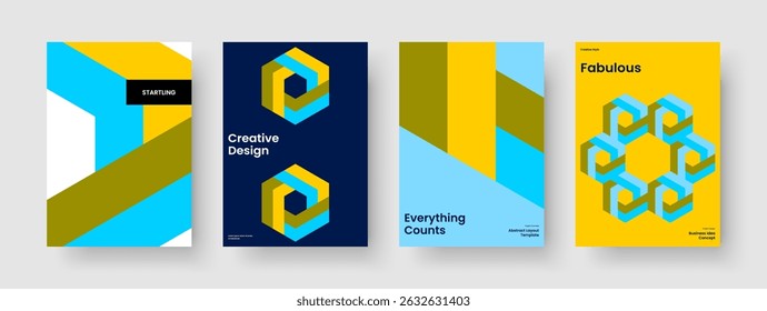 Vorlage für moderne Buchumschläge. Abstraktes Business Presentation Design. Einzel-Flyer-Layout. Poster. Hintergrund. Broschüre. Bericht. Banner. Broschüre. Zeitschrift. Newsletter. Werbung. Journal
