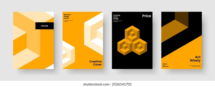 Vorlage für moderne Buchumschläge. Kreatives Flyer-Layout. Abstraktes Posterdesign. Banner. Bericht. Geschäftspräsentation. Broschüre. Hintergrund. Newsletter. Broschüre. Zeitschrift. Werbung. Erfassung Katalog