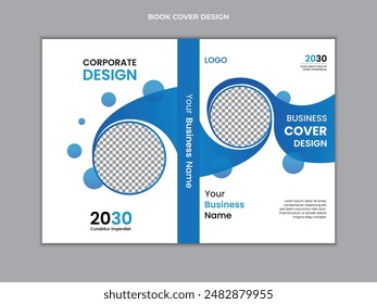 Modern book cover template design.