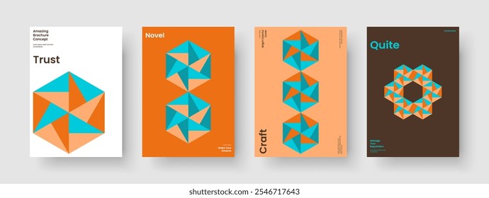 Modern Book Cover Template. Geometric Business Presentation Layout. Abstract Brochure Design. Banner. Poster. Flyer. Background. Report. Brand Identity. Advertising. Newsletter. Pamphlet. Portfolio