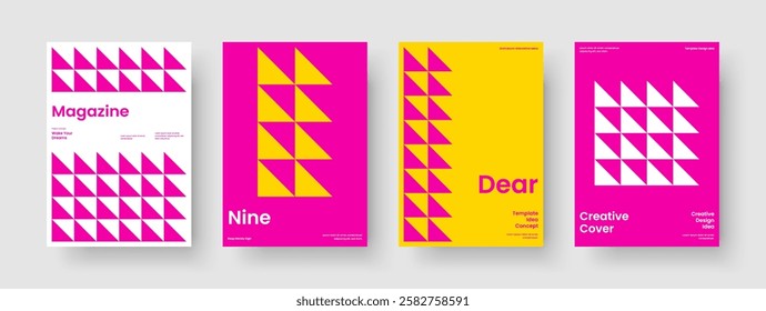 Modern Book Cover Template. Isolated Flyer Layout. Geometric Banner Design. Poster. Background. Business Presentation. Brochure. Report. Newsletter. Magazine. Notebook. Handbill. Catalog. Journal