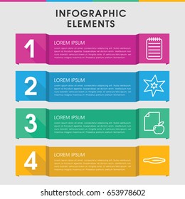 Modern book infographic template. infographic design with book icons includes tweezers, explosion. can be used for presentation, diagram, annual report, web design.