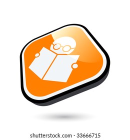 modern book sign