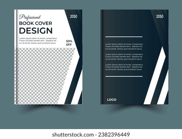 Diseño de portada de libros moderno con abstracto
