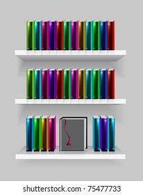modern bookshelf