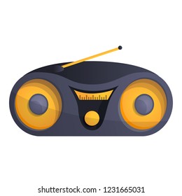Modern boom box icon. Cartoon of modern boom box vector icon for web design isolated on white background