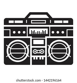 Modern boombox icon. Simple illustration of modern boombox vector icon for web design isolated on white background