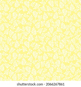 Modern botanical seamless vector pattern. Hand drawn floral illustration. Vintage wallpaper with branches and leaves. Template for cards, textile, stationery, package, and any surface design