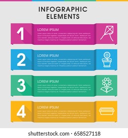 Modern botany infographic template. infographic design with botany icons includes pot for plants. can be used for presentation, diagram, annual report, web design.