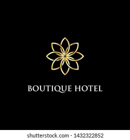 modern Boutique hotel logo Design inspiration, luxury and clever vector illustration