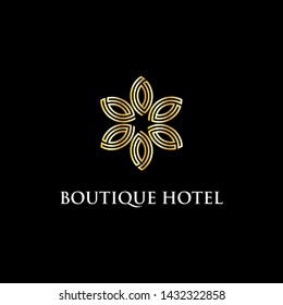 modern Boutique hotel logo Design inspiration, luxury and clever vector illustration