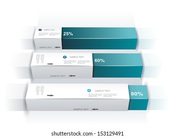 Modern box Design Minimal style infographic template