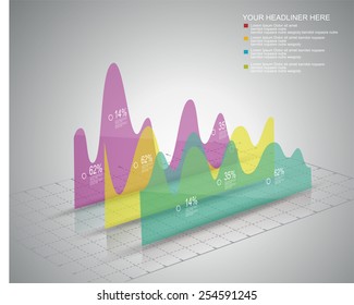 Modern box Design Minimal style infographic template