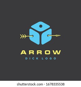 Modern Box / Dice with arrow Logo design