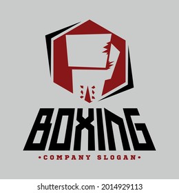 
Modern boxing logo. Boxing sport vector.