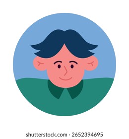Modern Boy Character Avatar Design