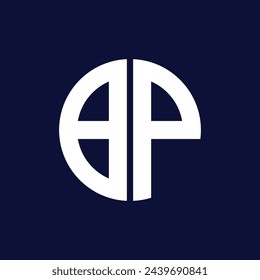 modern bp circle logo design