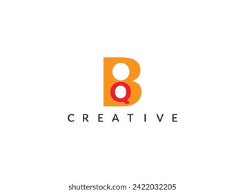Modern BQ Latter Logo- Abstract Logo Template.