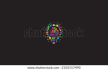 Modern Brain Bulb logo concept, Intelligence Logo template, Smart People logo, Robotic Brain logo designs vector