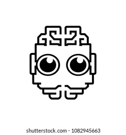 modern brain face