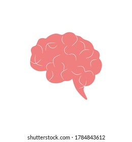 Modern brain icon, logo vector. Digital human brain, particles plexus structure, abstract artificial Intelligence futuristic technology and science stock vector illustration.