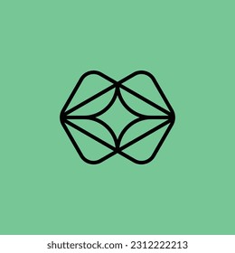 modern brain innovation star logo