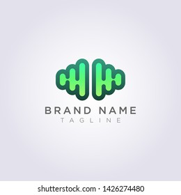 Modern Brain Logo Icon Design.