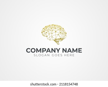 modern brain technology medical logo