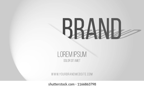 A modern brand templates for ads on a gray background with shadow  effect. Vector illustration EPS 10.