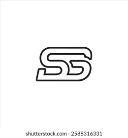 Modern branding vector SG monogram unique logo concept.