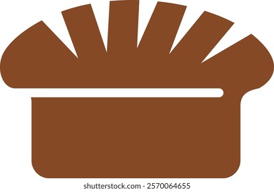Modern bread logo design icon
