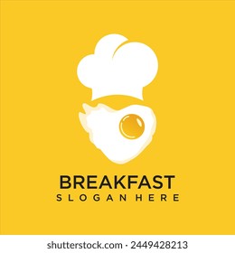 modern breakfast logo design template