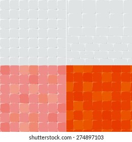 modern brick background. seamless pattern set. wall texture