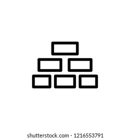 Modern brick icon