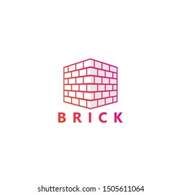 Modern Brick Logo Template Design