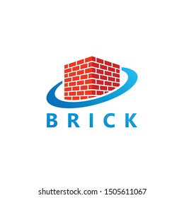 Modern Brick Logo Template Design