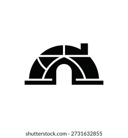 Modern bridge arch structure flat design vector illustration scalable graphic art