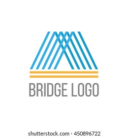 Modern Bridge Connection Logo Template 260nw 450896722 