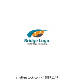 Modern Bridge Connection Logo Template 260nw 450971149 
