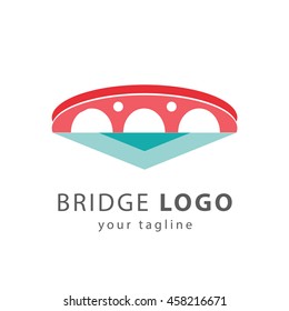 Modern Bridge Connection Logo Template 260nw 458216671 