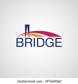 Modern Bridge Logo Design Element